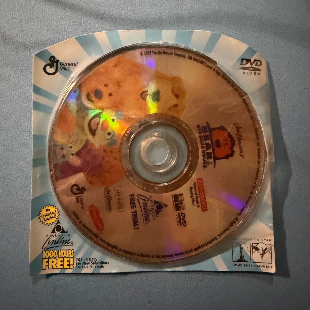 Bear in the Big Blue House Muppets Take Manhattan DVD Cereal Promo 2002 AOL